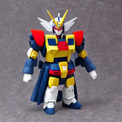 Prompt: high quality portrait flat matte painting of gundam， in the style of nendoroid and Toon toys , flat anime style, thick painting, medium close-up