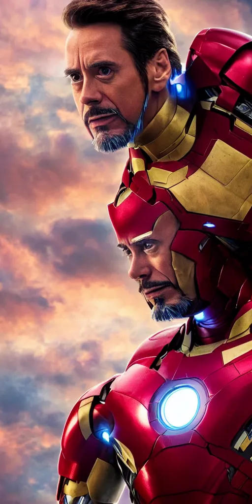 Image similar to jim carrey as iron man, marvel cinematic universe, making out, photo, 8 k resolution, extremely detailed, beautiful, establishing shot, artistic, hyperrealistic, beautiful face, octane render