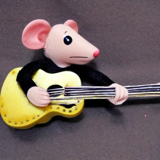 Image similar to spanish mouse with a guitar