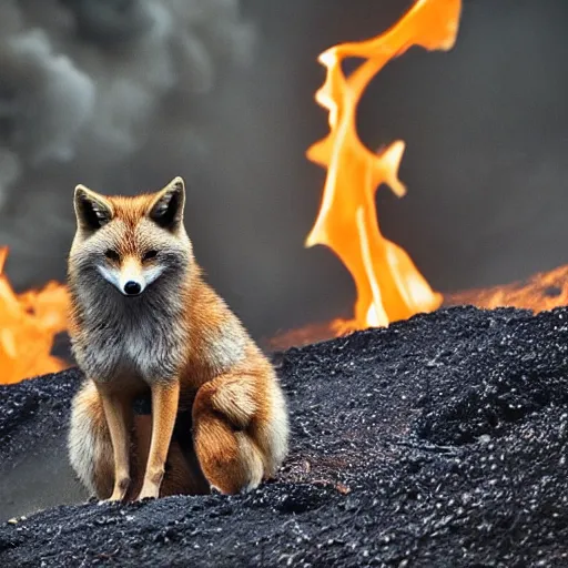 Image similar to 📷🦊🔥🌋