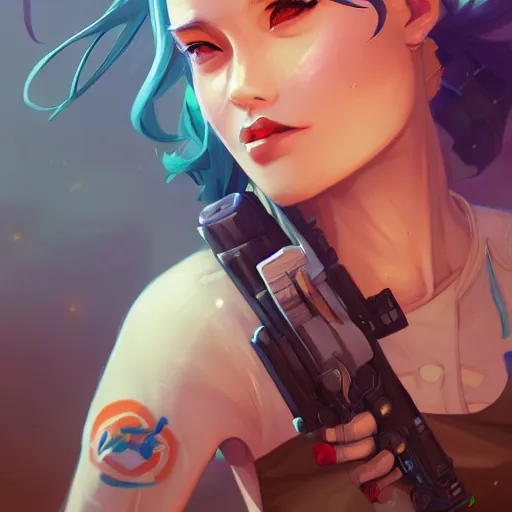 Image similar to a portrait of a beautiful tankgirl, art by lois van baarle and loish and ross tran and rossdraws and sam yang and samdoesarts and artgerm and saruei, digital art, highly detailed, intricate, sharp focus, Trending on Artstation HQ, deviantart, unreal engine 5, 4K UHD image