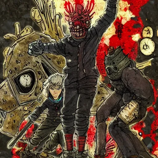 Image similar to dorohedoro