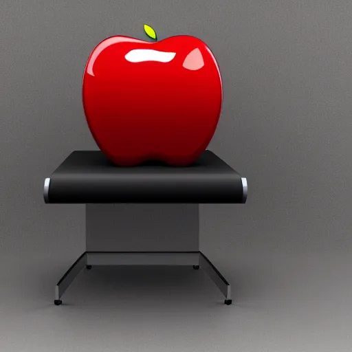 Image similar to steve jobs as an apple chair