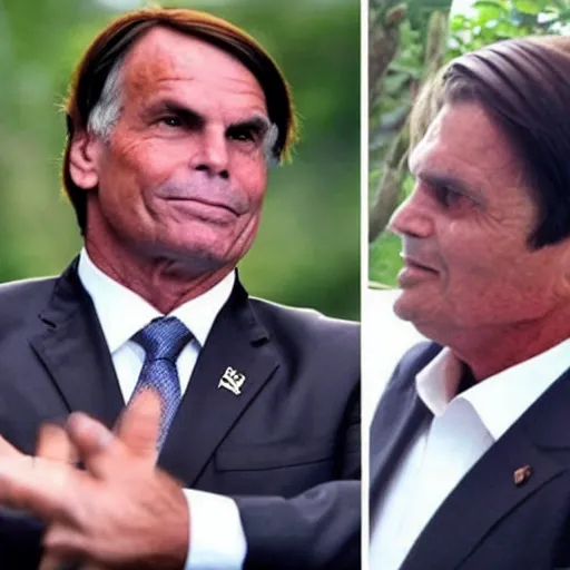 Image similar to Bolsonaro+DarthVader