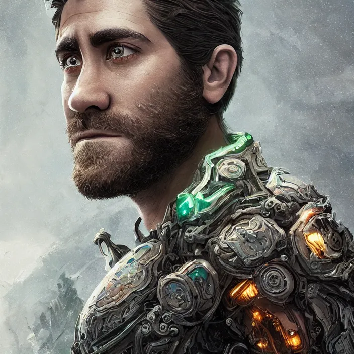 Prompt: portrait of Jake Gyllenhaal as Ilidan Stormrage. intricate abstract. intricate artwork. nightmare fuel. by Tooth Wu, wlop, beeple, dan mumford. octane render, trending on artstation, greg rutkowski very coherent symmetrical artwork. cinematic, hyper realism, high detail, octane render, 8k, iridescent accents