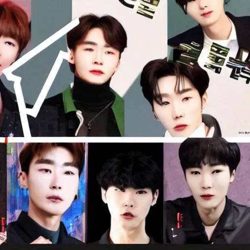 Image similar to a cup of coffee part 4 with johnny suh, mark lee, jung jaehyun, ten lee, and kim doyoung, all from the group nct, neo culture technology, portraiture, art by gogos basil