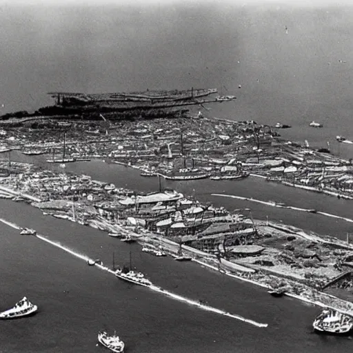 Prompt: mombasa harbor in march 1 9 2 5