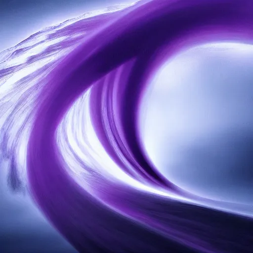 Prompt: amazing photo of a purple tornado in the shape of a tornado, digital art, beautiful dramatic lighting