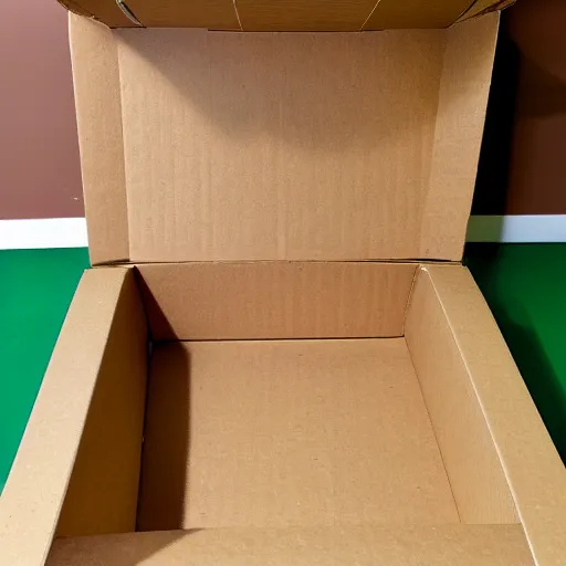 Image similar to a cardboard box green