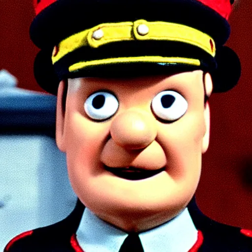 Image similar to herman goering in postman pat, bbc