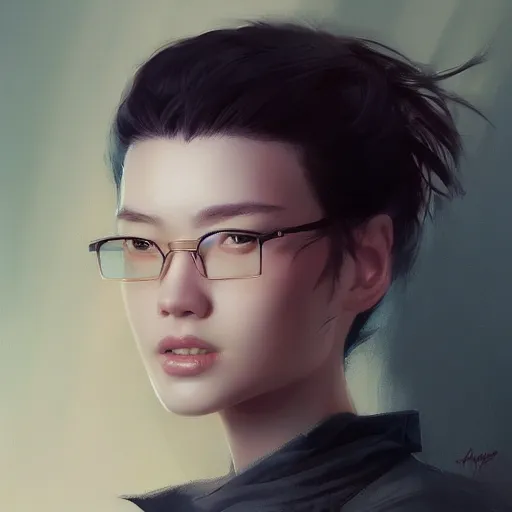 Image similar to portrait of by Stanley Artgerm Lau, WLOP, Rossdraws, James Jean, Andrei Riabovitchev, Marc Simonetti, Yoshitaka Amano, ArtStation, CGSociety,