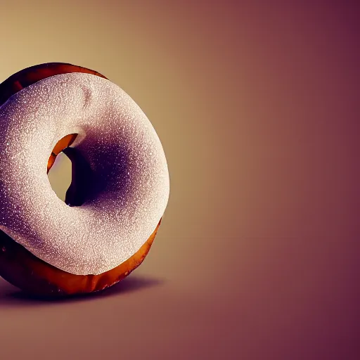 Prompt: a Bluetooth speaker in the shape of a Donut, realistic render, octane bright archviz