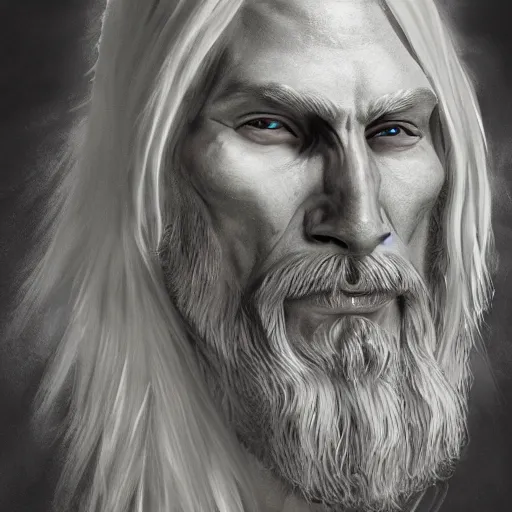 Image similar to Magnificent portrait of a Nordic God man, fantasy, medieval, highly detailed, Artstation