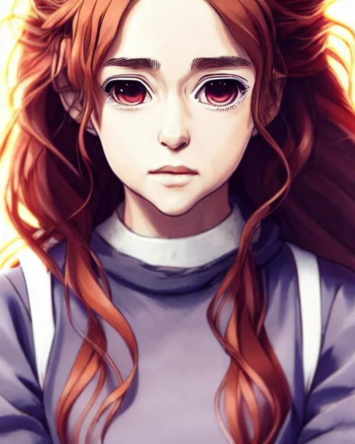 Image similar to portrait Anime as emilia clarke game of thrones girl cute-fine-face, brown-red-hair pretty face, realistic shaded Perfect face, fine details. Anime. game of thrones white-curly-hair realistic shaded lighting by Ilya Kuvshinov katsuhiro otomo ghost-in-the-shell, magali villeneuve, artgerm, rutkowski, WLOP Jeremy Lipkin and Giuseppe Dangelico Pino and Michael Garmash and Rob Rey