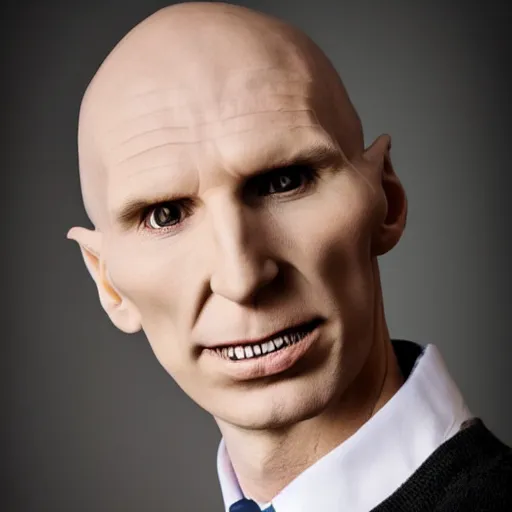 Prompt: Wholesome Voldemort posing from LinkedIn profile picture, professional headshot