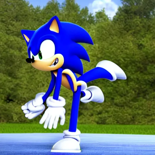 Prompt: sonic the hedgehog ceo in high - end suit on shareholder meeting