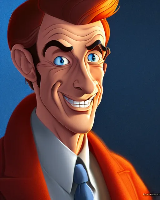 Image similar to handsome adult man character portrait, by don bluth, sci - fi environment, highly detailed, dynamic shadows, 4 k, wallpaper - 1 0 2 4