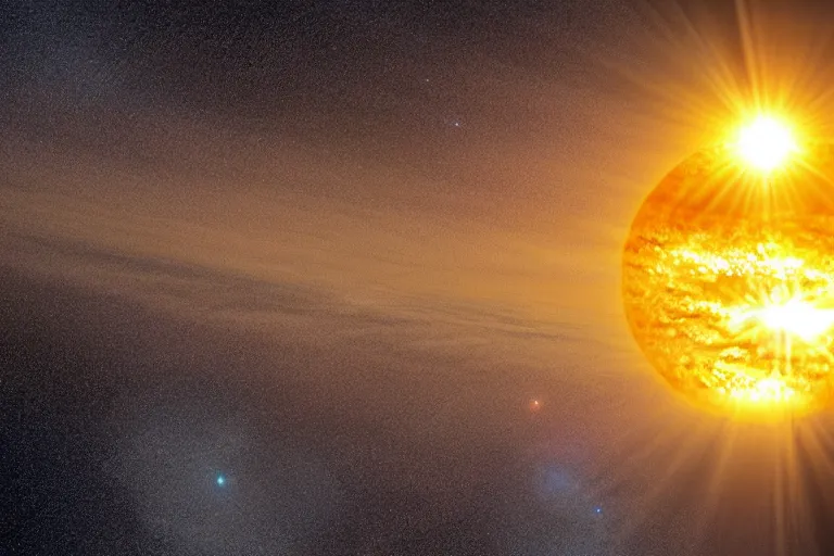 Image similar to photo of sun on earth horizon from space