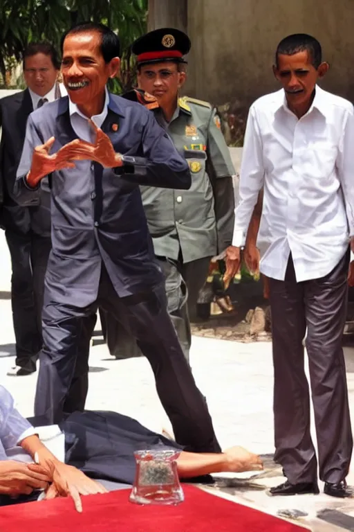 Image similar to jokowi in bathub with obama