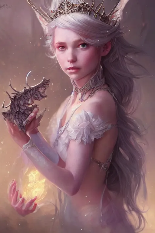 Image similar to fairy princess, highly detailed, d & d, fantasy, highly detailed, digital painting, trending on artstation, concept art, sharp focus, illustration, art by artgerm and greg rutkowski and magali villeneuve