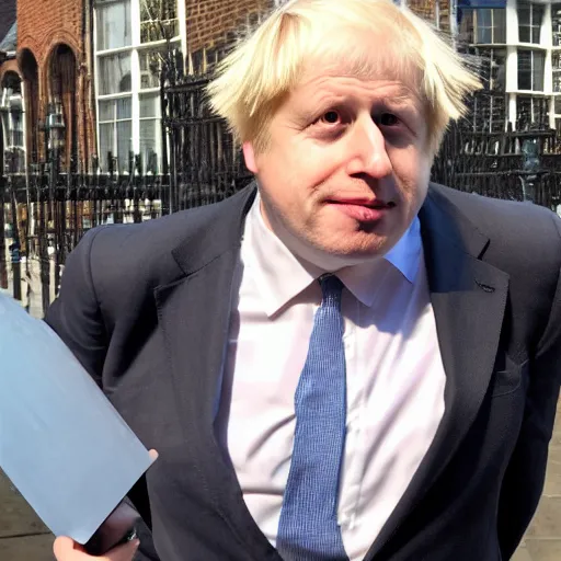 Prompt: boris johnson dressed as an egirl