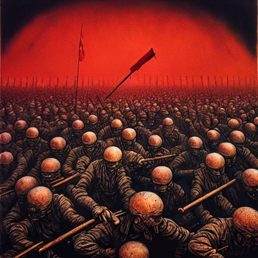 Prompt: tiananmen massacre by otto dix, junji iso, hr ginger, jan svankmeyer, beksinski, claymation, hyperrealistic, aesthetic, masterpiece