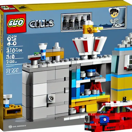 Prompt: meth lab lego set | childs toy | plastic