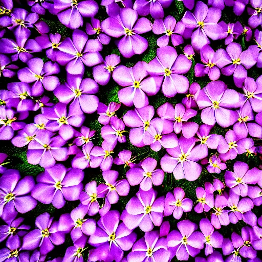 Image similar to closeup photo of single petal of purple flowers flying above a city, aerial view, shallow depth of field, cinematic, 8 0 mm, f 1. 8