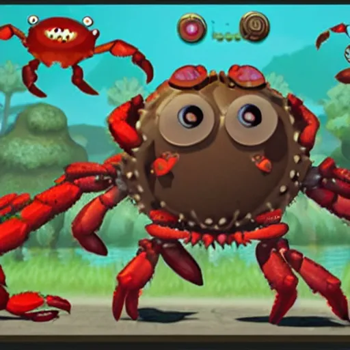 Image similar to crab monster, video game