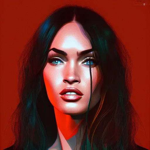 Prompt: megan fox by beeple ( mike winkelmann ), ultra detailed