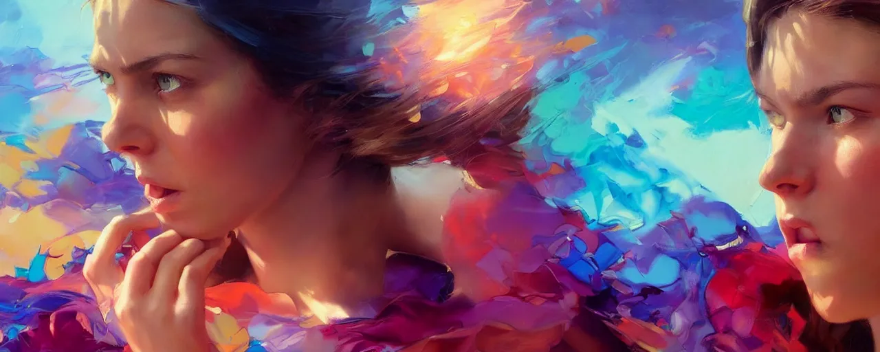 Image similar to wonderful colorful facebook banner. epic cinematic hyperrealism masterpiece. realistic poster with shaded lighting by craig mallismo, artgerm, jeremy lipkin and michael garmash, unreal engine, radiant light, detailed and complex environment, digital art, art station trends, detailed faces, detailed eyes