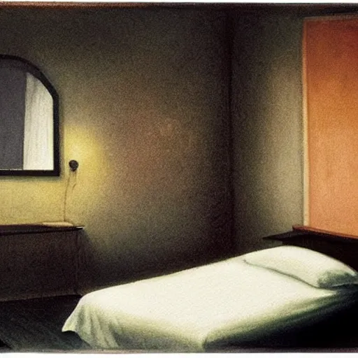 Image similar to close up of a black unicorn in a liminal hotel room, watercolor by gottfried helnwein, by hammershøi, art noveau, highly detailed, lights by edward hopper, liminal, eerie, bright pastel colors