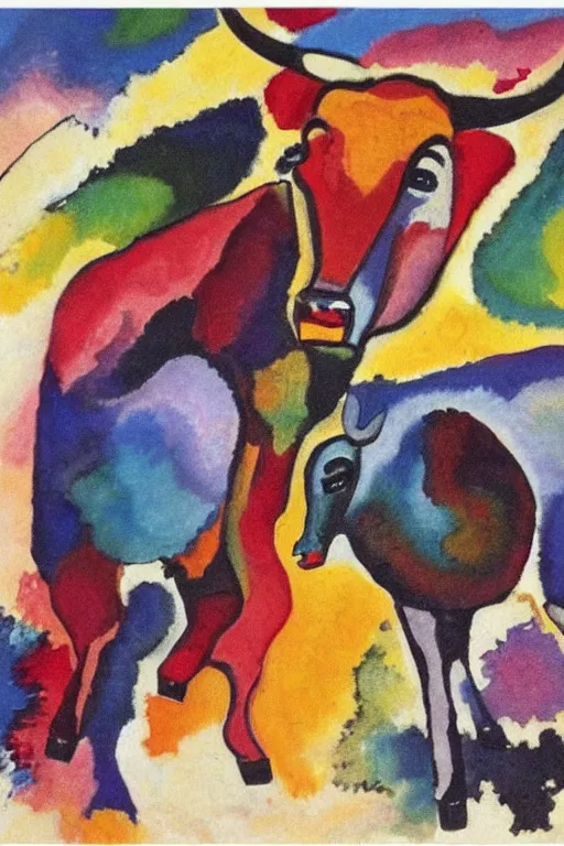 Image similar to kandinsky bull