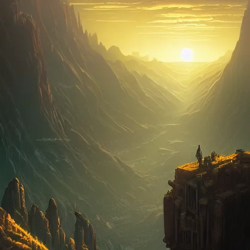 Image similar to dramatic matte painting by dan mumford and jordan grimmer and hubert robert of looking down at earth at the end is a man made of light