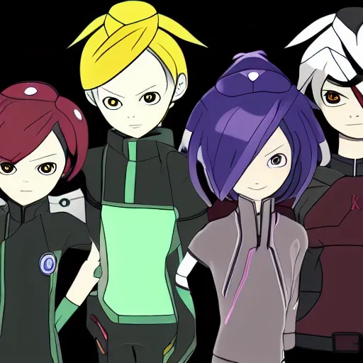 Image similar to Code Lyoko fan art, anime style, 4k