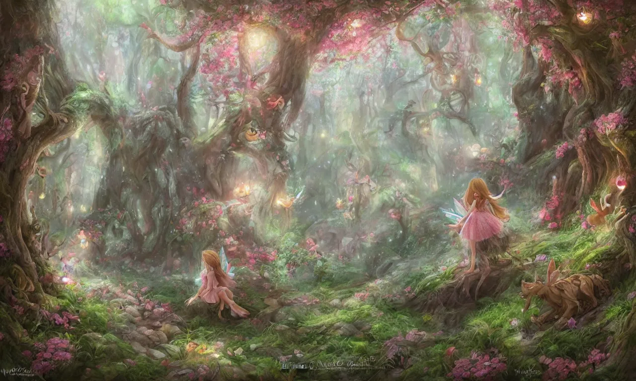 Prompt: fairy tale forest painted by Nicoletta Ceccoli, vivid colors, high details, cinematic, 8k resolution, beautiful detailed, photorealistic, digital painting, artstation, concept art, smooth, sharp focus, illustration, fantasy background, artstation trending, octane render, unreal engine