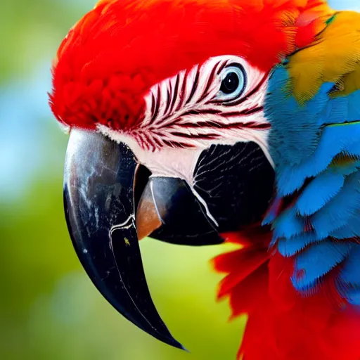 Image similar to high res Scarlet macaw with its wings open 4k