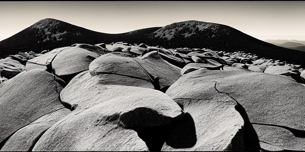 Image similar to landscape photograph of Franconia ridge, mount lafayette, mount lincoln, mount haystack, photography by ansel adams