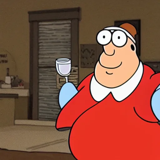 Image similar to A still of Peter Griffin depicted as a muppet