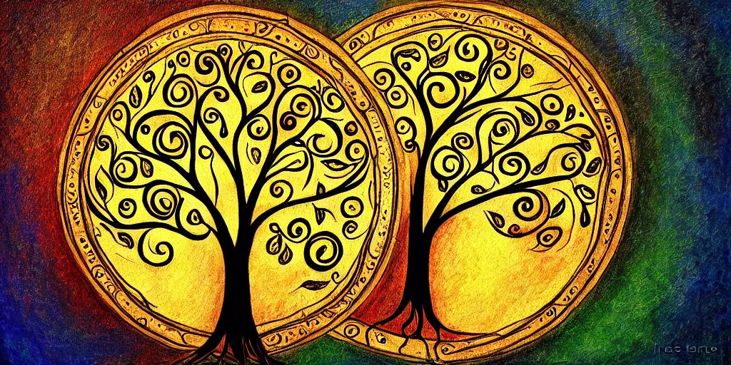 Image similar to tree of life by an artist