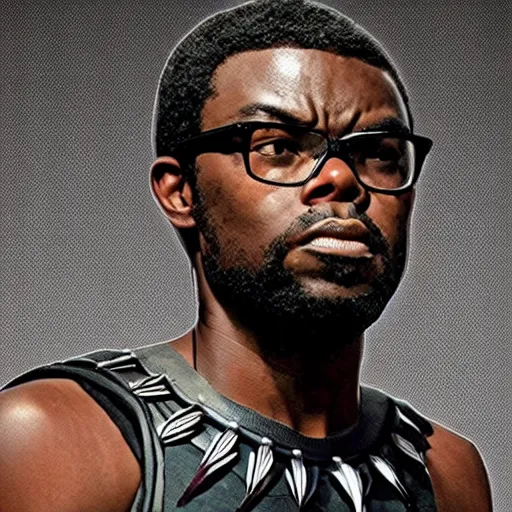 Prompt: William Jackson Harper as black panther