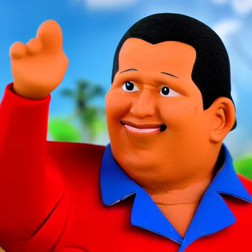 Image similar to hugo chavez toy. realistic. photo. photorealistic. detailed. high quality. high resolution. lossless quality. lossless. 8 k. hdr. 4 k. 8 k resolution. 1 6 k resolution