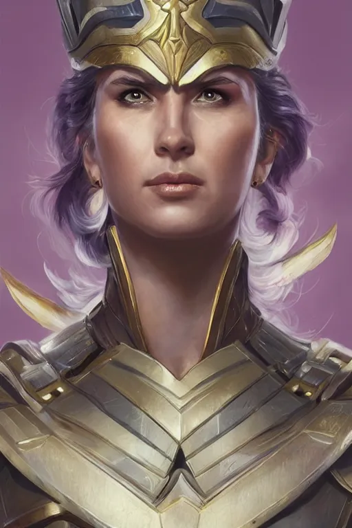 Image similar to amazon valkyrie athena, d & d, fantasy, portrait, highly detailed, headshot, digital painting, trending on artstation, concept art, sharp focus, illustration, art by artgerm and greg rutkowski and magali villeneuve