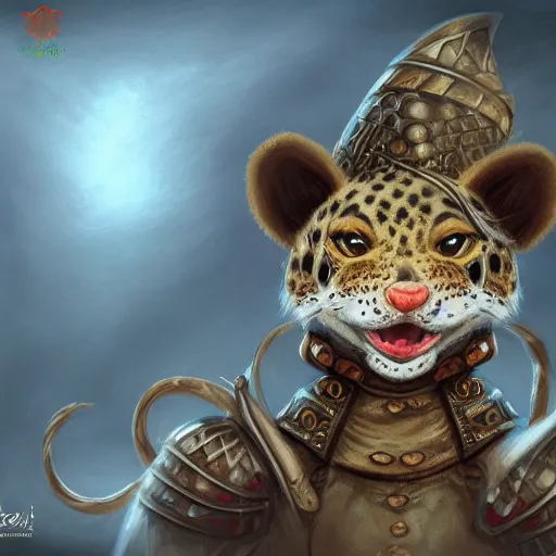 Prompt: Cute anthropomorphic Leopard Gecko in turkic khaganate, khitan, lord, war, knight, warrior, turkic bravery, cover art, Mongol, altai, altaic, horse, mongol, mongolia, soldier, turk, turkey, ultra wide lens shot, pretty, beautiful, DnD character art portrait, matte fantasy painting, DeviantArt Artstation, by Jason Felix by Steve Argyle by Tyler Jacobson by Peter Mohrbacher, cinematic lighting