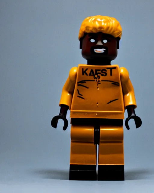 Image similar to Kanye West as a Lego figure