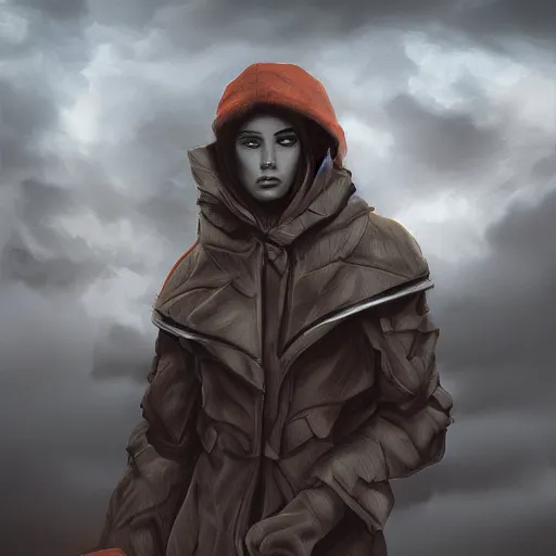 Image similar to i regret, storm is coming, digital painting, futured, ultra detailed