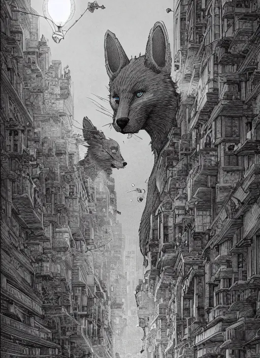 Image similar to Beastars Legoshi , Dynamic lighting, Charachter design, cinematic, extremely high detail, photo realistic, cinematic lighting, pen and ink, intricate line drawings, post processed, concept art, artstation, matte painting, style by Raphael Lacoste, Eddie Mendoza, Q Hayashida, Paru Itagaki