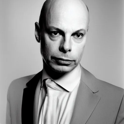 Prompt: brian eno, portrait photography