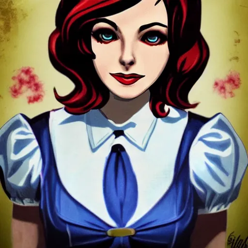 Prompt: Elizabeth from Bioshock Infinite