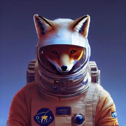 Prompt: an anthropomorphic fox human astronaut,digital art,detailed face,art by greg rutkowski,trevor henderson,fluffy,western comic book style,photorealistic,professional lighting,hyperdetailed,high resolution,high quality,dramatic,deviantarz,artstation